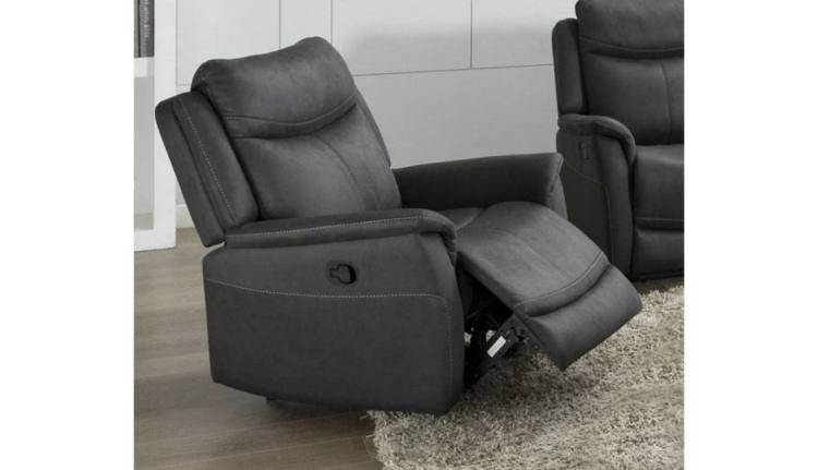 Manual Recliner chair shown in slate 