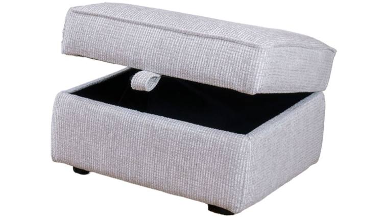 Storage stool in fabric 4998 (supplied on glides)