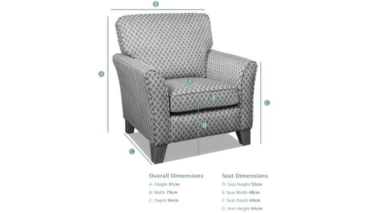 Alstons Lowry Gallery Accent Chair dimensions