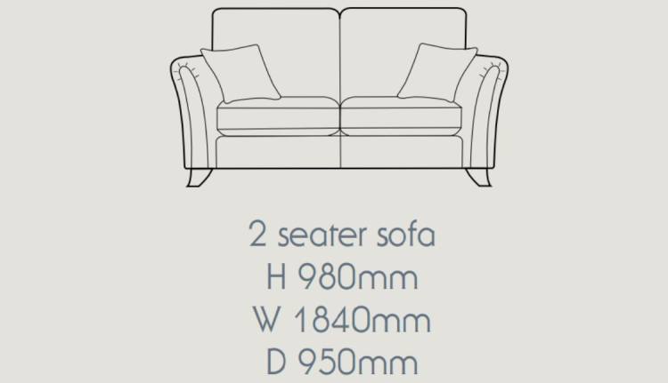 Dimensions of the 2 seater