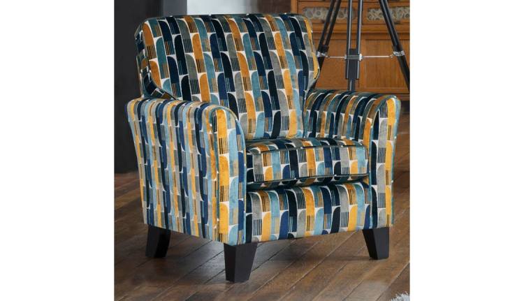 Alstons Emelia Accent chair shown in fabric 3253 