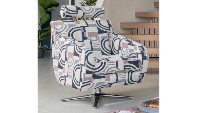 Swivel chair shown in fabric 3146 