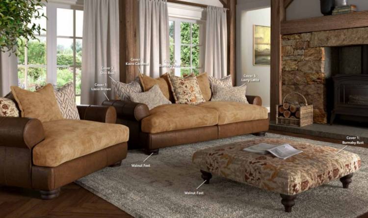 Buoyant Horatio Mix 3 Seater Standard Back Sofa