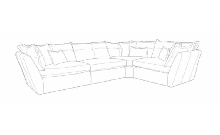 Buoyant Sully Standard Corner Group Sofa - L2 + CO + R1