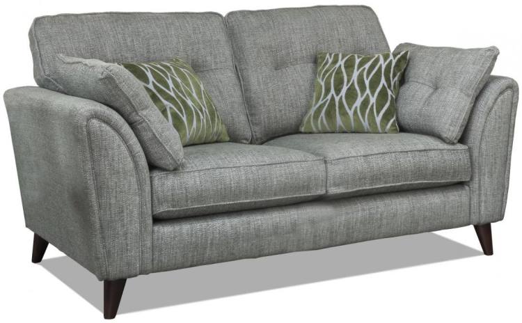 Alstons Oceana 2 seater sofa pictured in fabric 2720 (Band C), small scatter cushions in 2110, walnut eco legs.