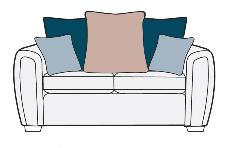 Memphis 2 seater sofa cushion combination