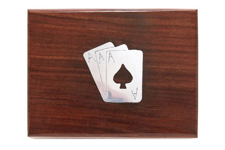 Wellington Brown Playing Card Box