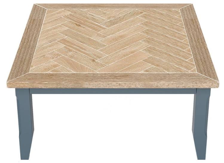 Signature Blue Square Open Coffee Table