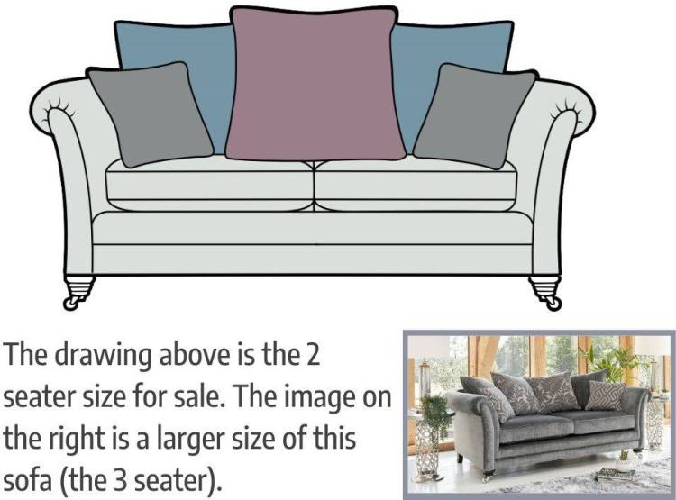 Alstons Lowry 2 seater pillow back sofa 