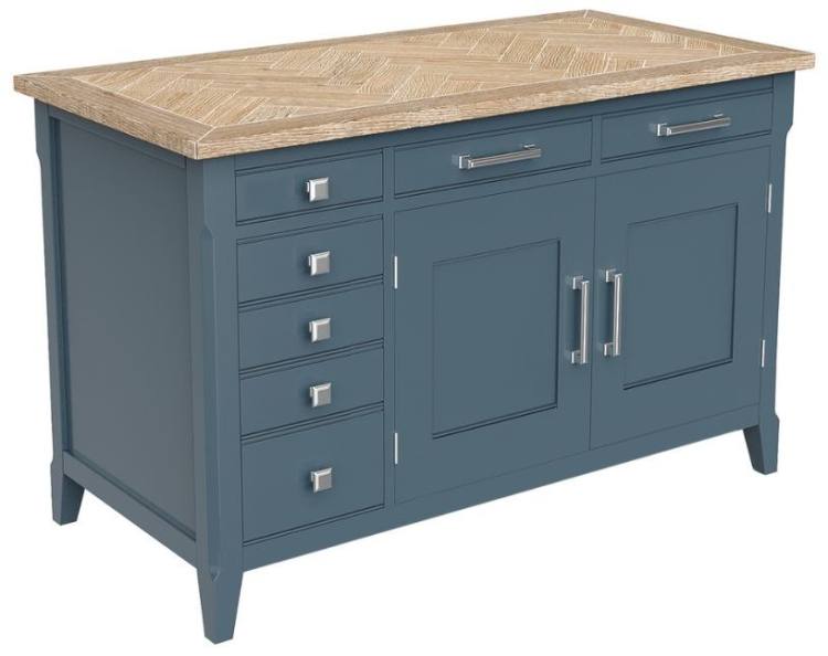 Signature Blue Hidden Home Office Desk