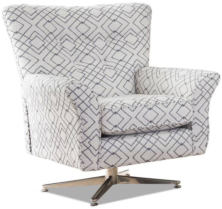 Alstons Memphis swivel chair pictured in the exclusive Memphis accent fabric 7115