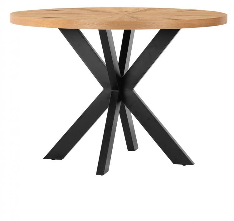 Table with black metal legs 