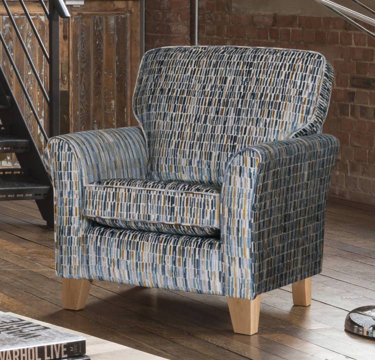 Emelia accent chair shown in fabric 3012 
