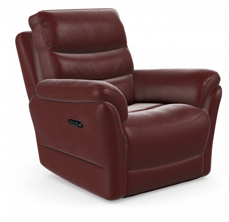 Chair shown in Mezzo Wine leather 