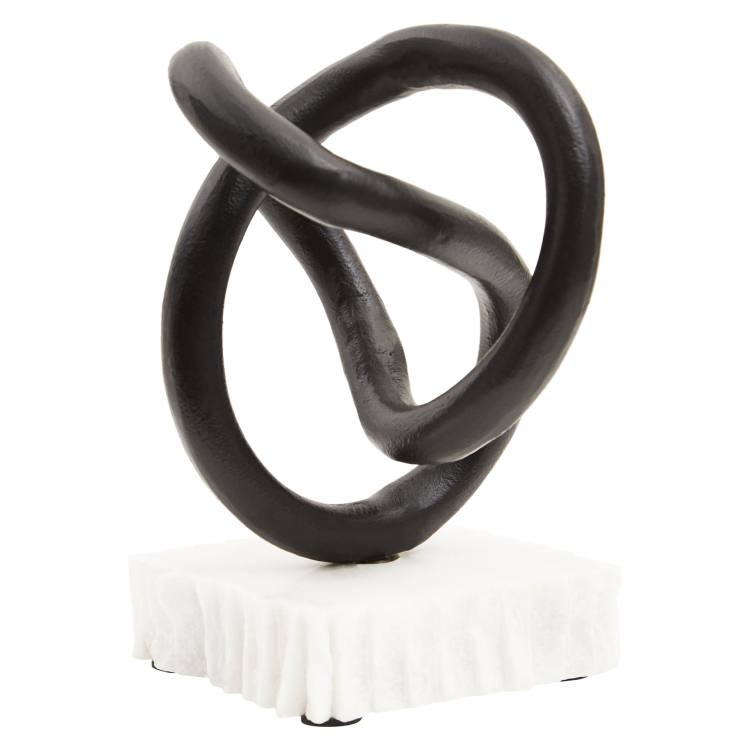 Lorenza Black Loop Sculpture