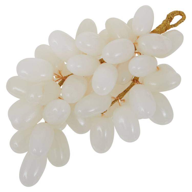 Prato Onyx White Grapes Ornament