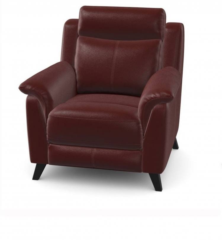 Kenzie chair shown in Mezzo Wine leather 