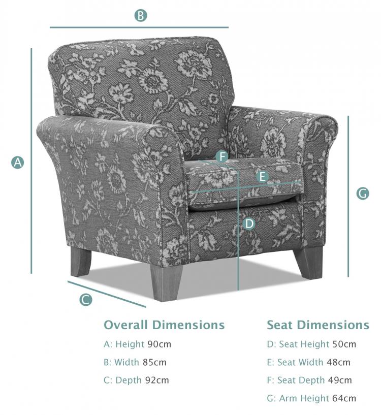 Alstons Studio Accent Chair dimensions