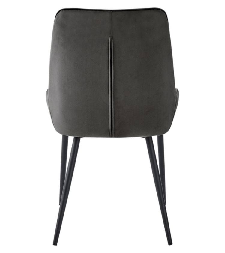 Signature Blue Dining Chair - Gun Metal Grey