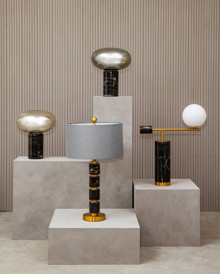 Cardo Grey Table Lamp