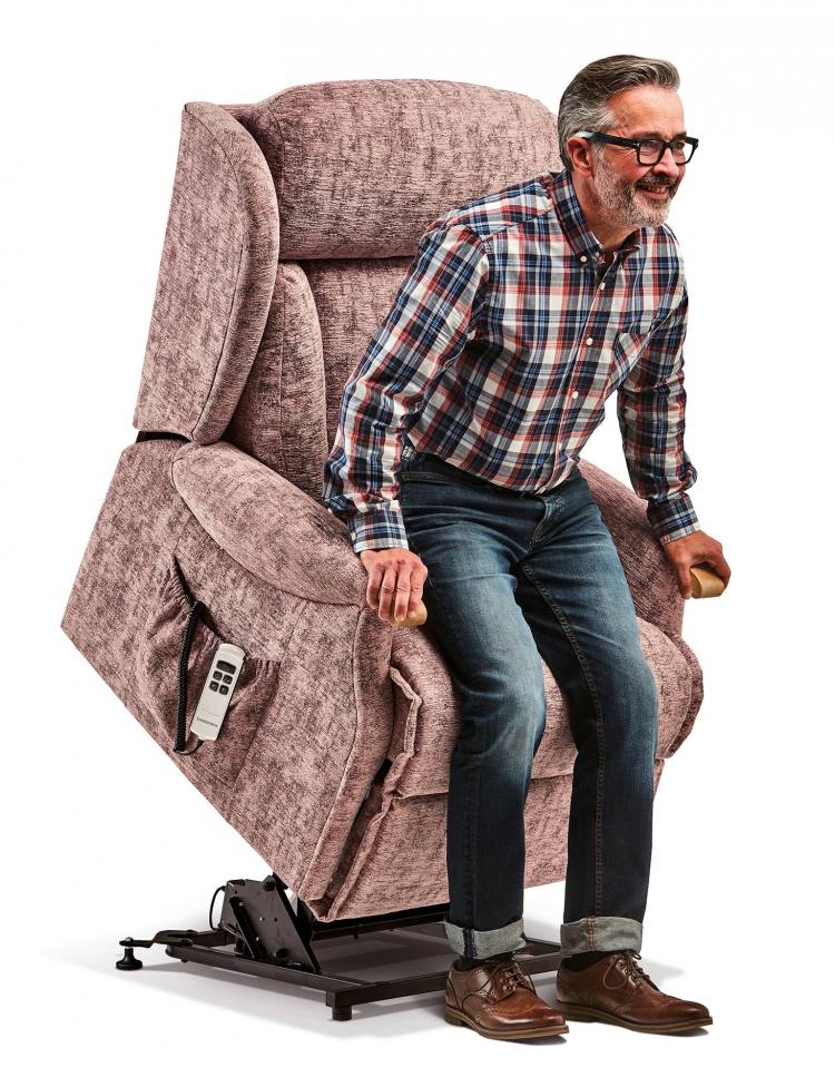 Chair shown in Hanover Damson fabric 