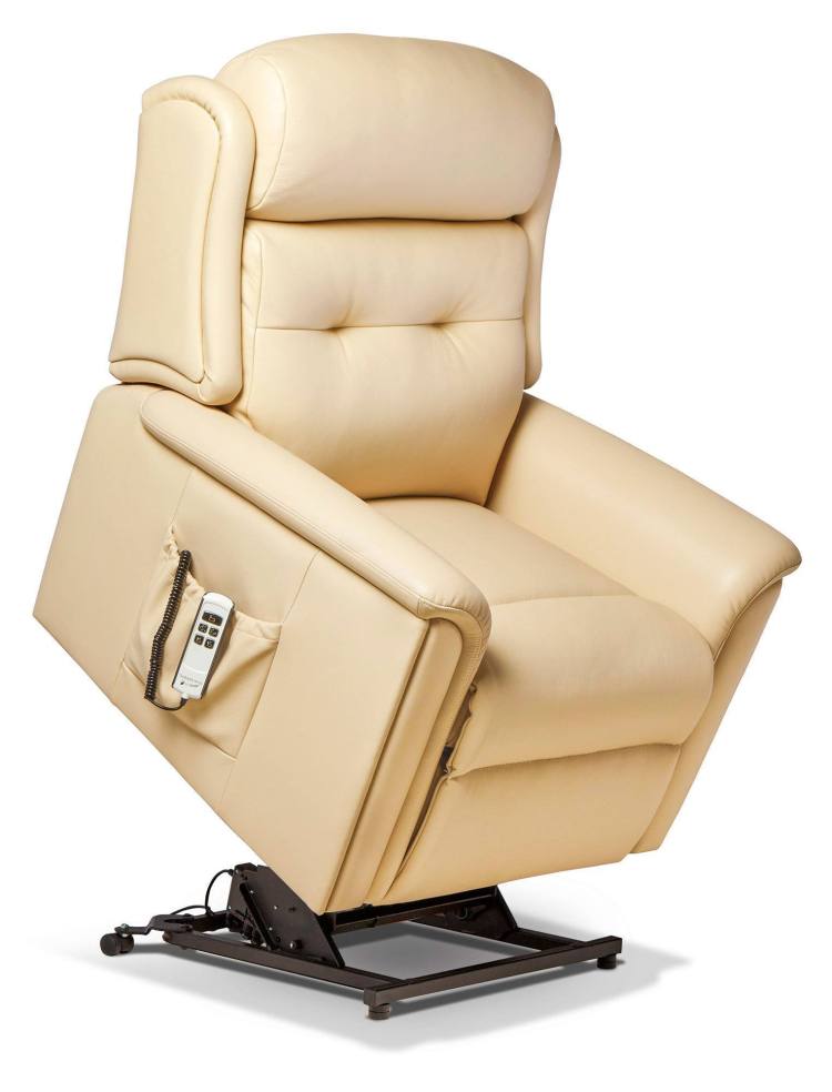 Roma Riser recliner pictured in Manhatten Cream